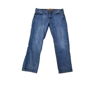 Seven7 Straight Fit Jeans Mens 34x30 (Fit 33x28) Medium Wash Stretch Denim